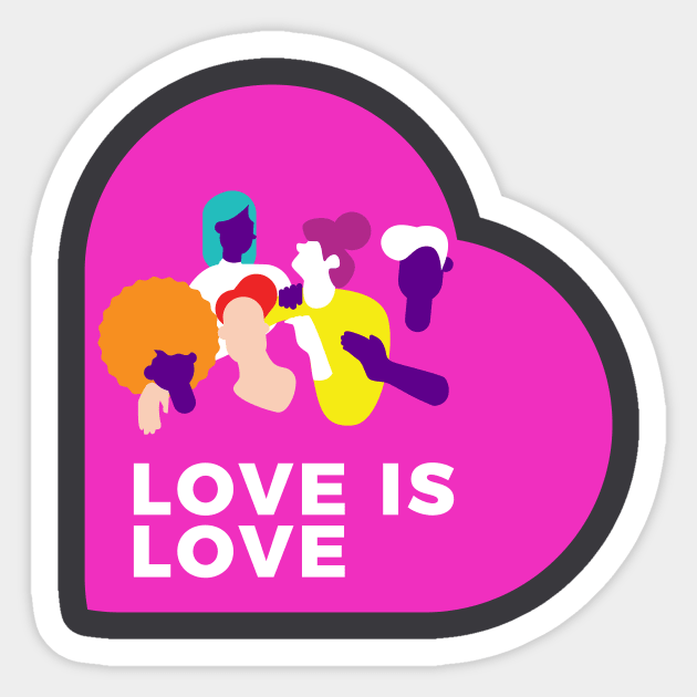 Love is Love Sticker by Claudiaco